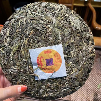 2024 Mansong Tribute Tea Raw Pu-erh Tea Cake, 357g, from Yunnan"