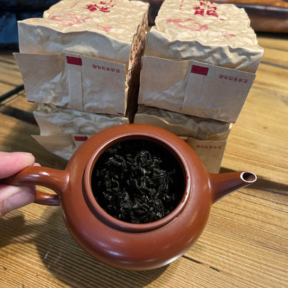 Taiwan Dong Ding Oolong Tea, Medium-Heavy Charcoal Roast (Level 5), 150g × 4 Packs – Bold Traditional Flavor