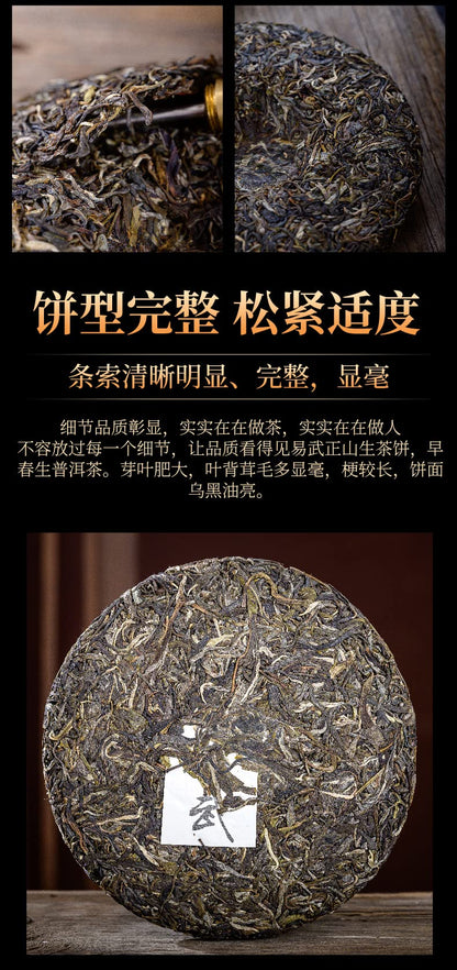 2019 Qingzhong Ancient Tree Yiwu Zhengshan Raw Pu-erh Tea Cake, 357g, from Yunnan