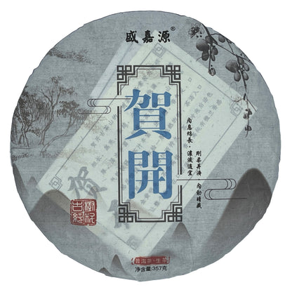 Sheng Jiayuan 2020 He Kai Raw Pu-Erh Tea Cake 357g – Aged Sheng Puerh from He Kai Mountain, Yunnan