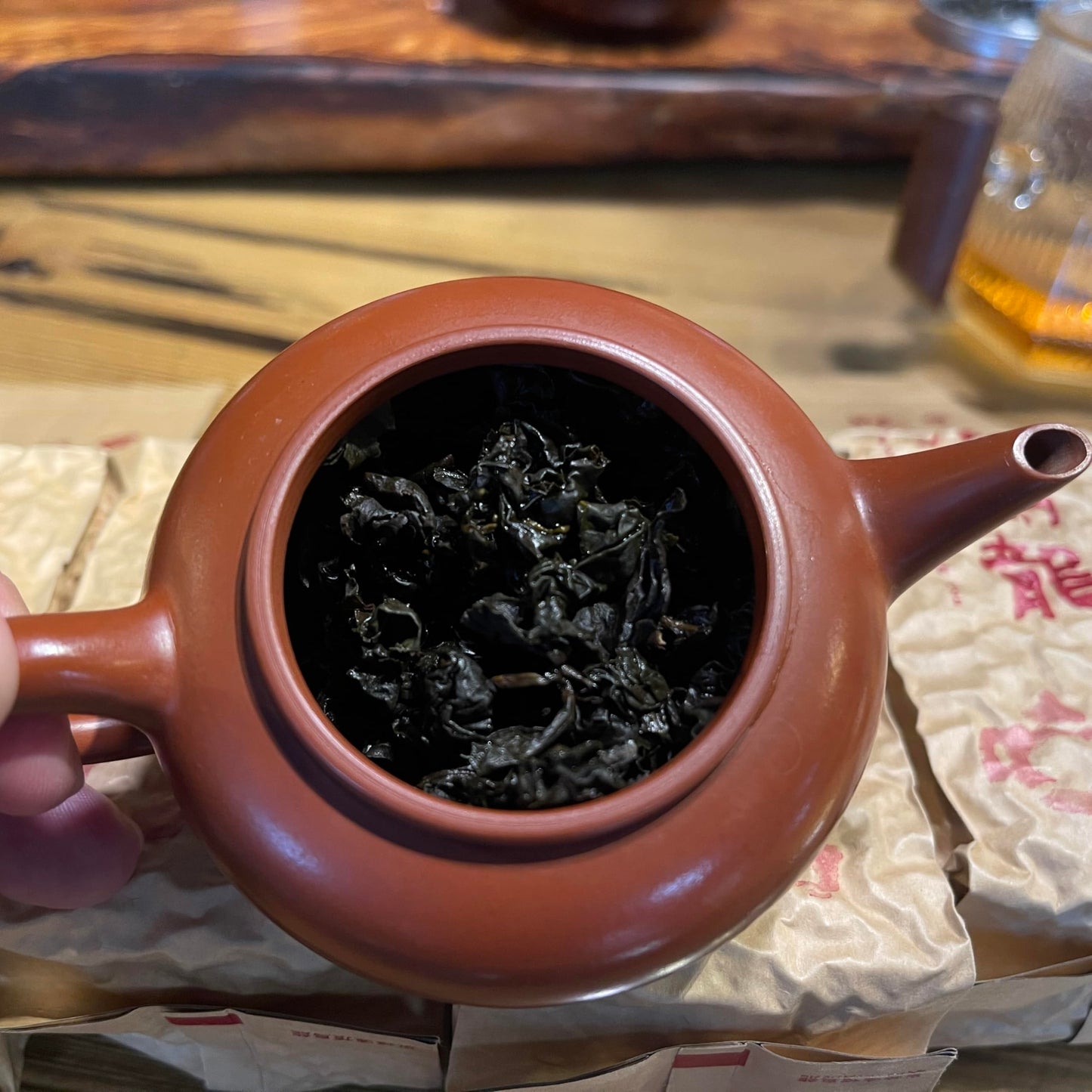 Taiwan Dong Ding Oolong Tea, Medium-Heavy Charcoal Roast (Level 5), 150g × 4 Packs – Bold Traditional Flavor