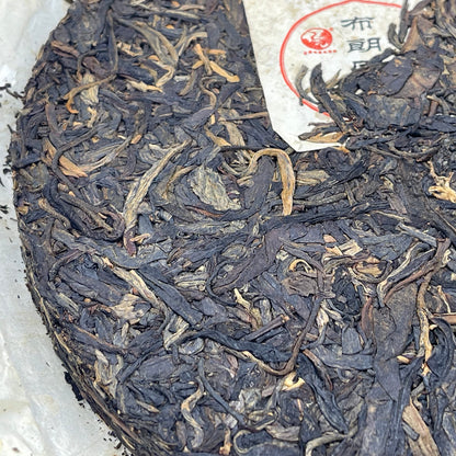 2010 Shimonoseki Brown Round Raw Pu-erh Tea Cake, 357g, from Yunnan