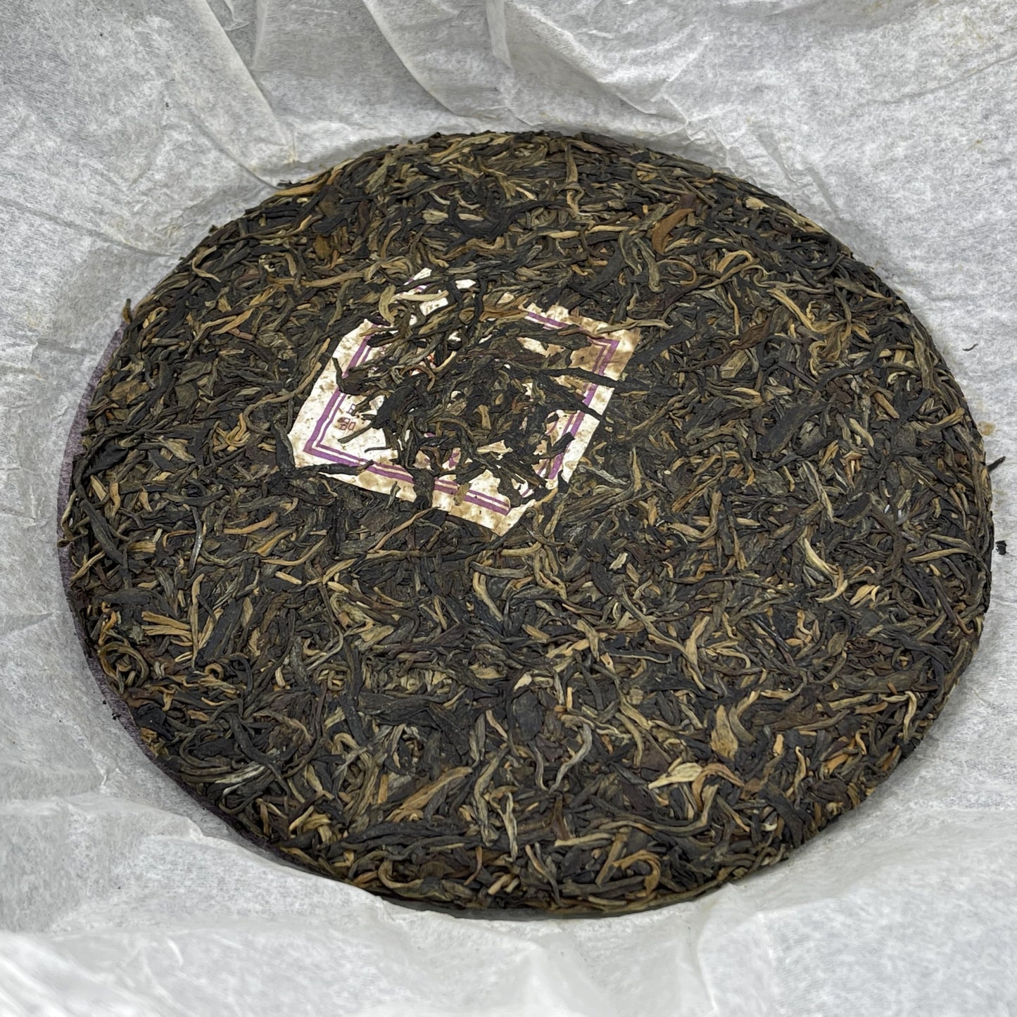 Langhe Tea Factory 2008 "Olympic Year" Commemorative 8539 Raw Pu-erh Tea Cake, 357g (12.6 oz)
