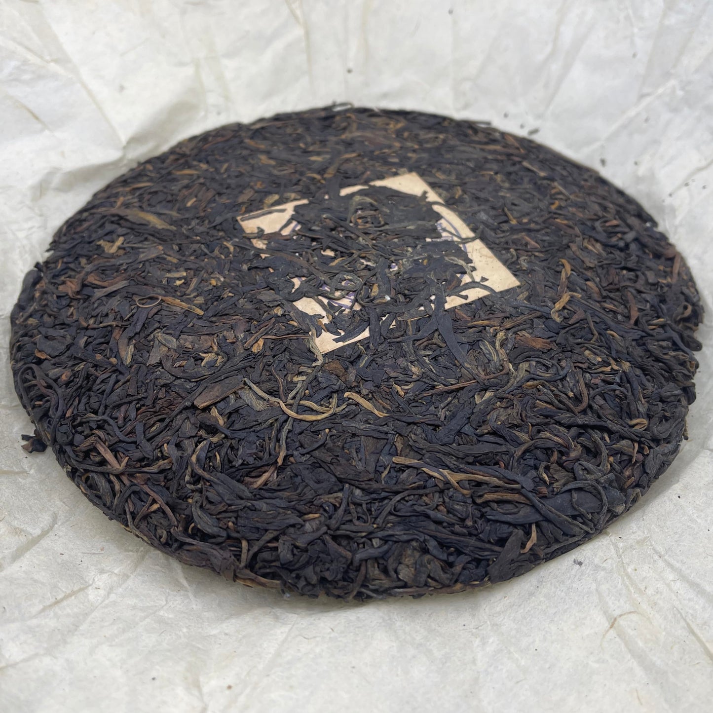 2001 Zhongcha Baoshi Blue Label Raw Pu-erh Tea Cake, 357g, Customized Tea from Yunnan
