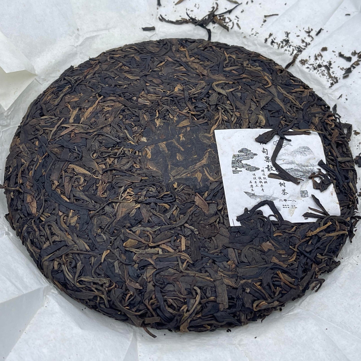 Pu-Erh tea,2018,Myanmar Kokang Old Tree Tea,357g,Raw