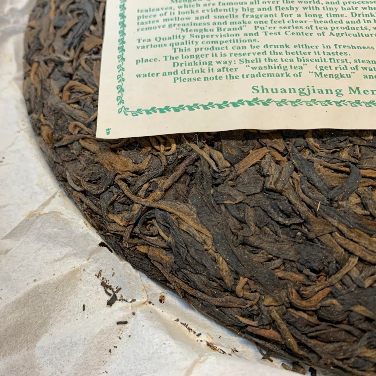 Mengku Spring Tip 2007 Raw Pu-Erh Tea Cake – 400g Aged Sheng Puerh