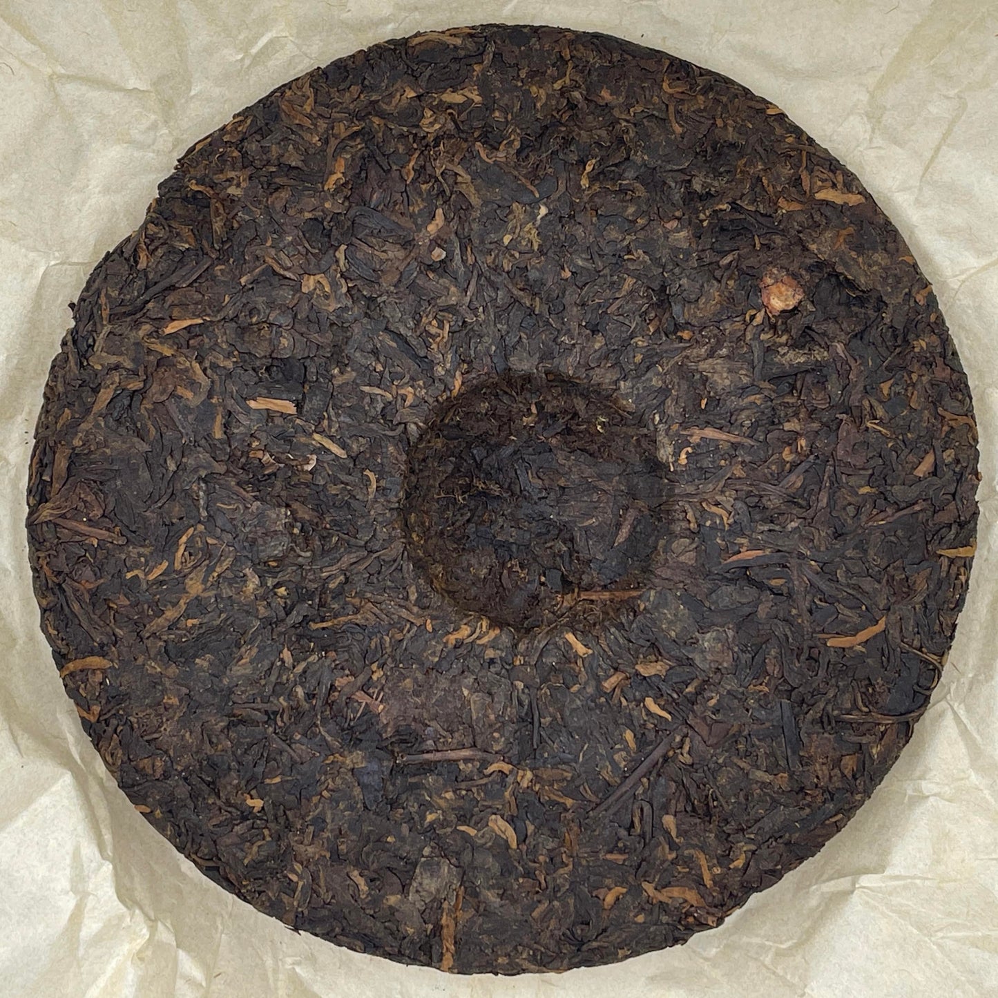 Pu-Erh tea,2003,Customized Tea Yunnan Qizi Cake Tea Green Seal,357g,Ripe