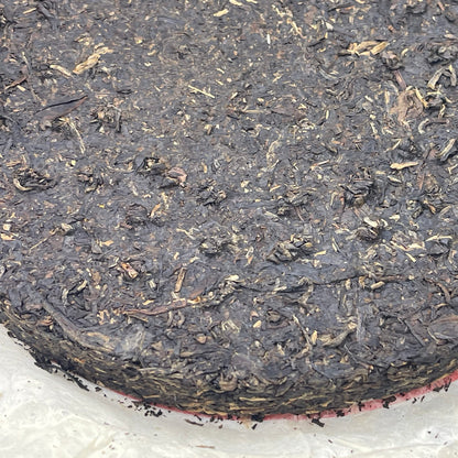 2010 Shimonoseki Brown Round Raw Pu-erh Tea Cake, 357g, from Yunnan