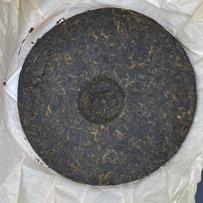 Lancang Ancient Tea 2014 0081 Ripe Pu-erh Tea Cake 357g