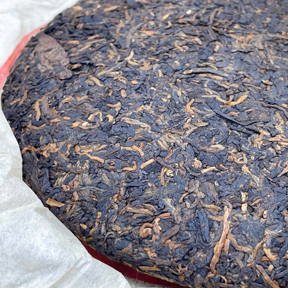 2001 Dahongyin Ripe Pu-erh Tea Cake, 357g, Customized by China Tea Brand, from Yunnan