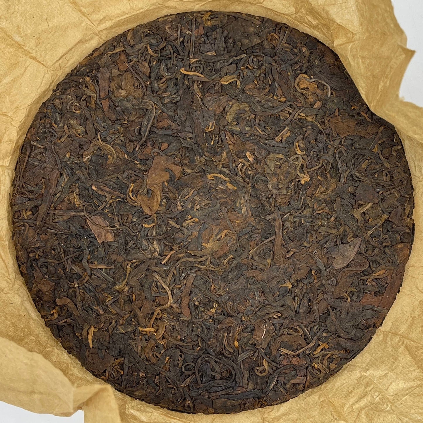 Late 80s Ying Min Yuannian Qizi Raw Pu-erh Tea Cake, 357g, from Yunnan