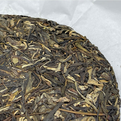 2019 Zhou's Brown Mountain Raw Pu-erh Tea Cake, 357g, from Yunnan