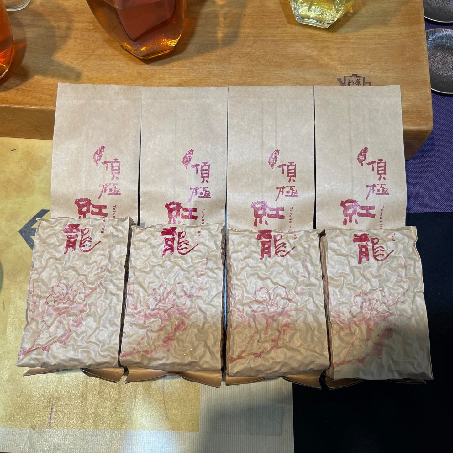 Sun Link Sea Premium Red Oolong Tea, 150g × 4 Packs – High Mountain Oolong from Taiwan