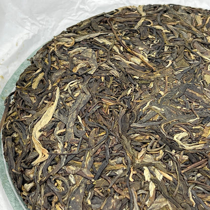 2019 Zhou's Brown Mountain Raw Pu-erh Tea Cake, 357g, from Yunnan