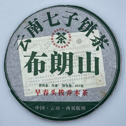 2019 Zhou's Brown Mountain Raw Pu-erh Tea Cake, 357g, from Yunnan