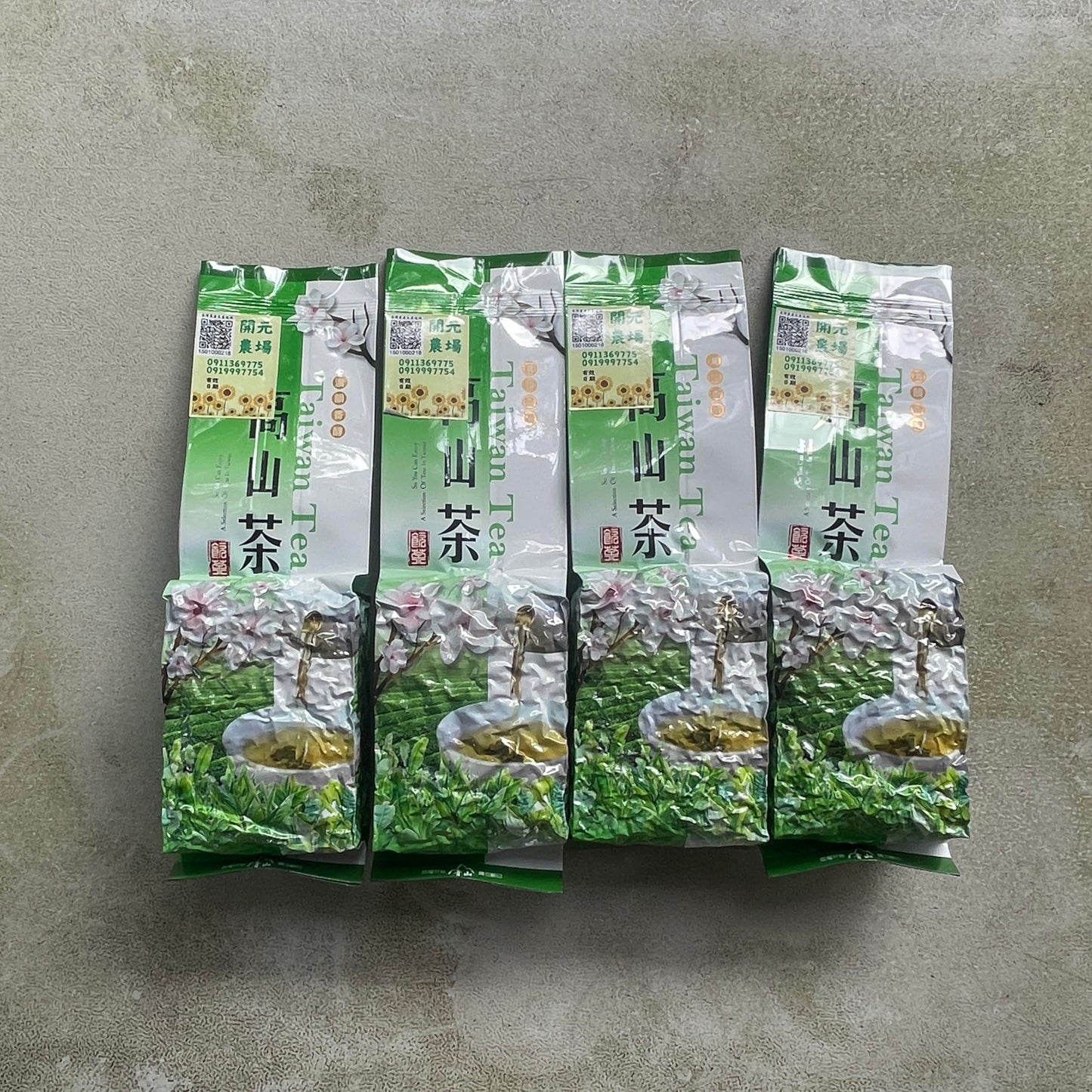 Taiwan unique tea,Kaiyuan Farm,太峰清香型烏龍茶 Taiho Fragrant type Oolong tea,150g*4