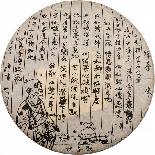 1980s Vintage "Zen Tea One Flavor" (Chan Cha Yi Wei) Aged Pu-erh Tea Cake 357g