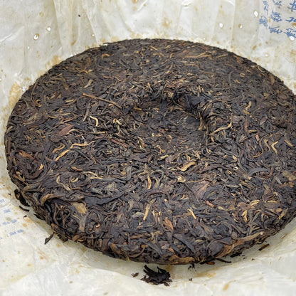 Octagonal Pavilion 2008 Qiaomu Ancient Tree Raw Pu-Erh Tea (Blue Classic) – 357g (12.6oz) Sheng Puerh Cake – Premium Aged Chinese Tea
