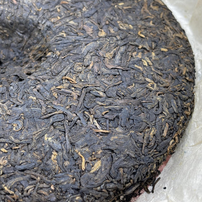 Lancang Ancient Tea 2012 0081 Ripe Pu-erh Tea Cake 357g