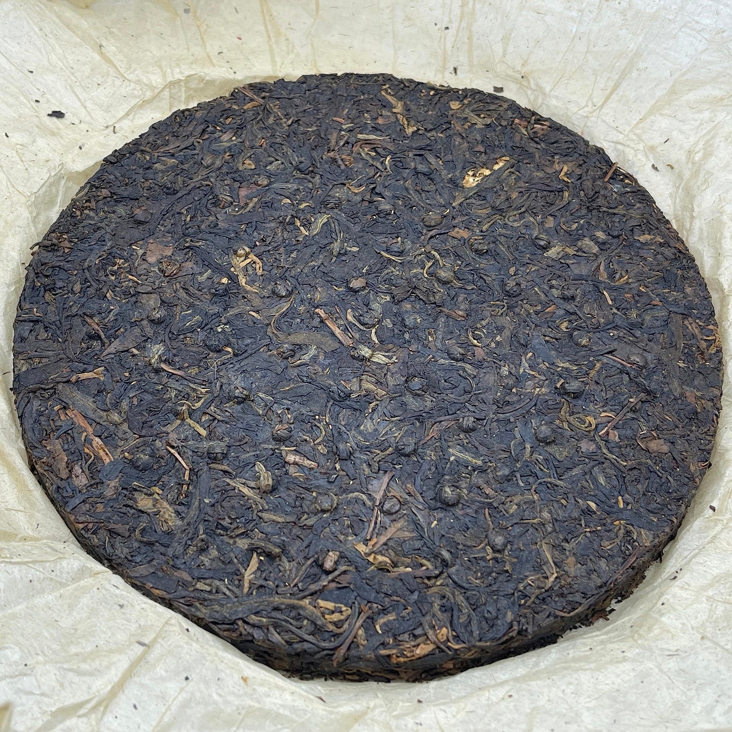 2003 Xiaguan Premium Green Raw Pu-erh Tea Cake, 357g, from Yunnan