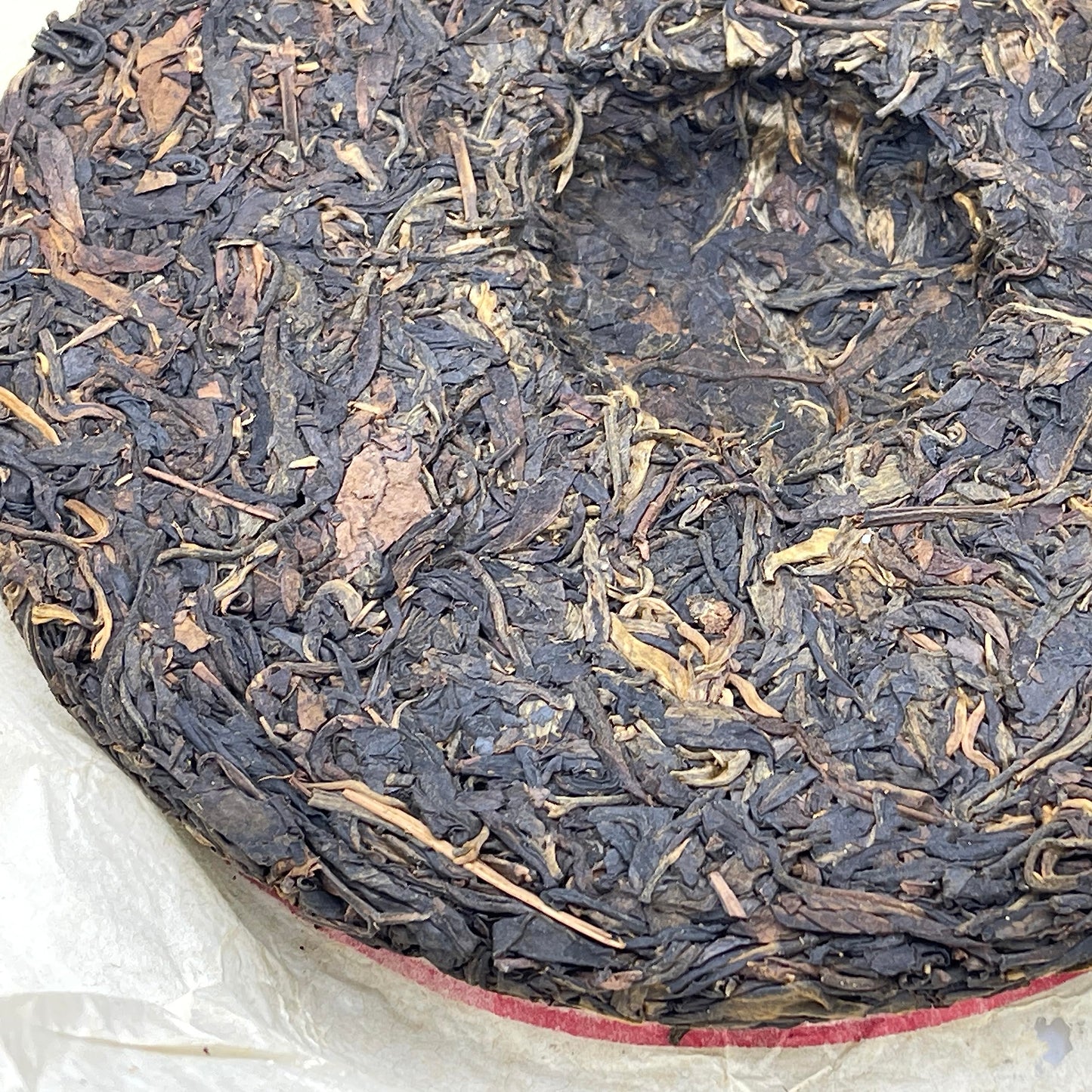 2002 China Tea Round Cake - Grade A Green Seal Raw Pu-erh Tea, 400g, from Yunnan